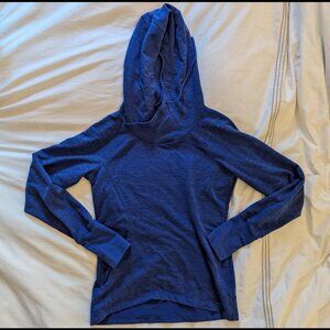 Bright Blue Long Sleeve Hoodie Avalanche Women's Size S